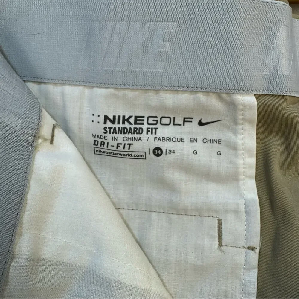 Bundle Nike Dri-Fit Golf Shorts Tan Khaki Men’s Size 34 Standard Fit Athletic